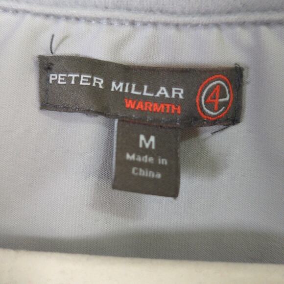 Peter Millar Ryder Cup 2016 Hazeltine Sweater Mens M Gray 1/4 Zip - Picture 3 of 10